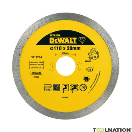 DeWalt DT3714-QZ DT3714 Disco diamantato 110x20 Professional Economy 1. - 1