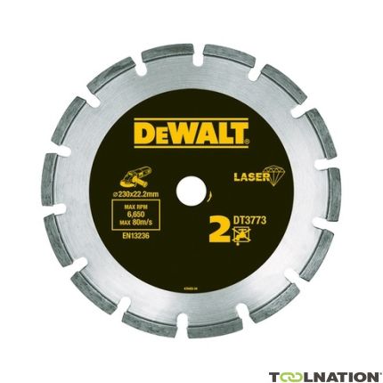 DeWalt DT3740-XJ Lama diamantata 115 x 22,2 mm a secco per materiali da costruzione/calcestruzzo - 1