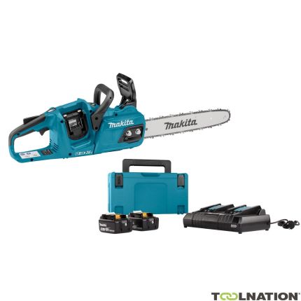 Makita DUC355PT4J LXT 2x18 V Accu Motosega 35 cm Fornito con kit di avviamento 197626-8 - 1