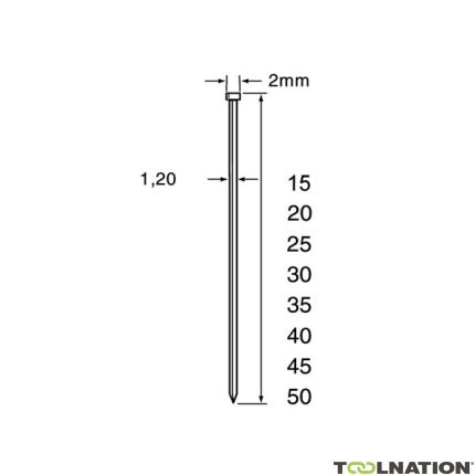 Dutack 5134039 SKN12 Minibrad acciaio inox 35mm 5000 pezzi - 1