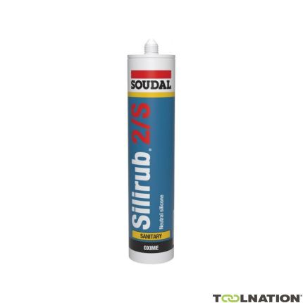 Soudal 105758 Silirub 2S Sigillante siliconico sanitario grigio trasparente 300ml - 1