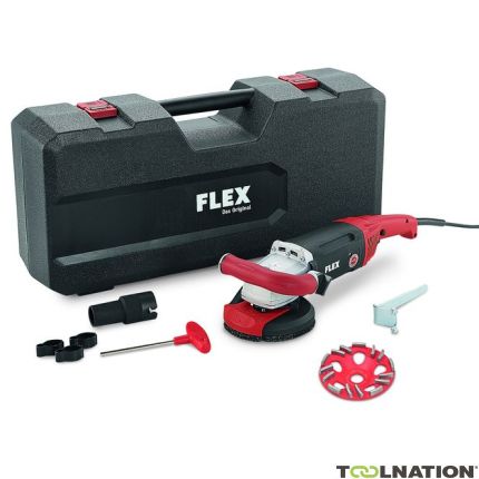 Flex-tools 408638 LD 18-7 125 R, Kit levigatrice per calcestruzzo E-Jet 125 mm - 1