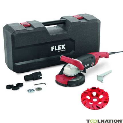 Flex-tools 418781 LD 18-7 150 R KIT, levigatrice per calcestruzzo E-JET 150 mm 1800W - 2