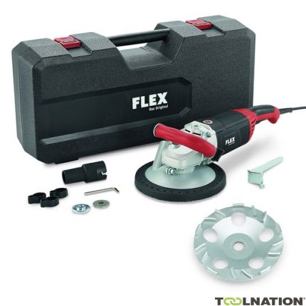 Flex-tools 418870 LD 24-6 180, Kit levigatrice per calcestruzzo a getto termico 180 mm - 1