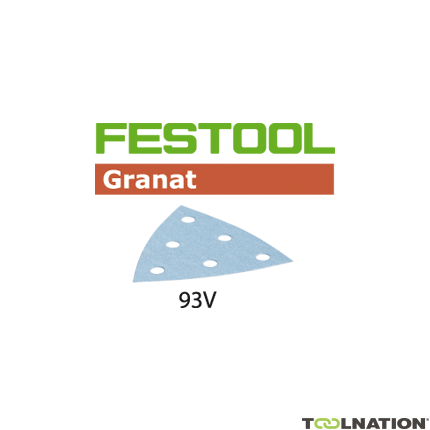 Festool 497396 Fogli abrasivi Granat STF V93/6 P180 GR/100 - 1