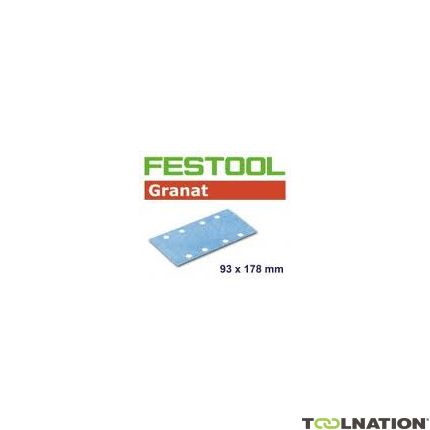 Festool 498935 Granat STF 93x178/8 P80 GR/50 fogli abrasivi - 1