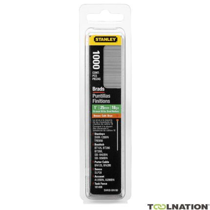 Stanley 1-SWK-BN050T Chiodi 12 mm tipo J - 1000 pezzi - 1