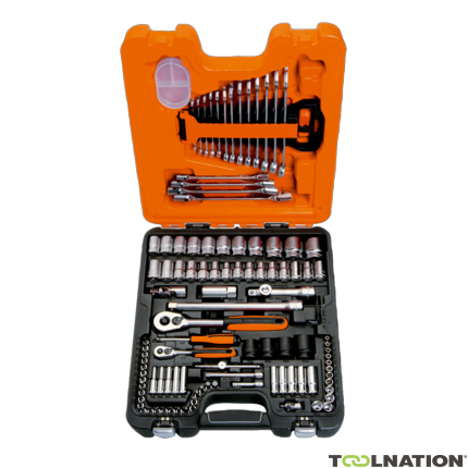 Bahco S108 Set di chiavi a bussola 1/4"-1/2" 6 lati metriche 4-32 mm 108 pz. - 1