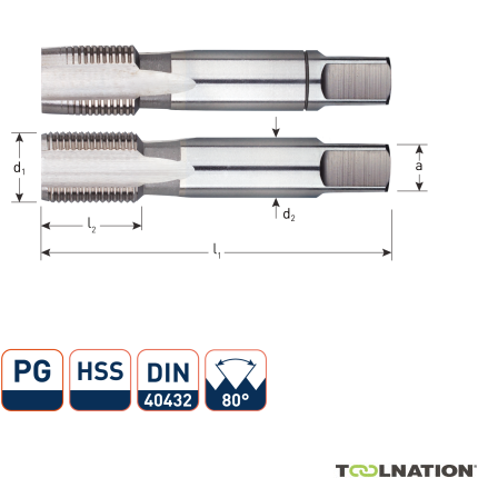 Rotec 315.0700 Set di rubinetti manuali HSS PG 7-20 - 1