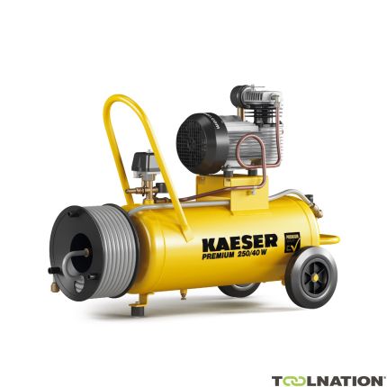 Kaeser 1.1805.10010 Premium 250/40W Compressore a pistone 230 Volt + Avvolgitore incl. tubo aria da 20 m - 2