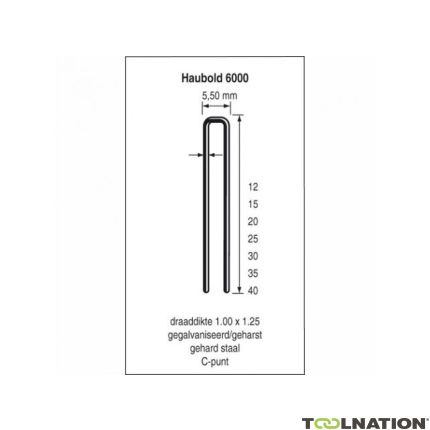 Haubold Fissaggi 503214 KL6040 CRVS non serie 6000 lunghezza 40 mm 20000 pezzi - 1