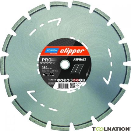 Clipper 70184623186 Pro Asphalt Lama diamantata 350 x 25,4 mm Asciutto/umido - 1