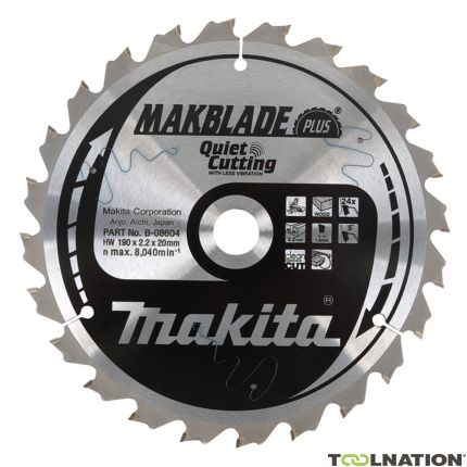 Makita B-08735 HM-zaagblad Quiet & Clean 305 x 30 x 70T - 1