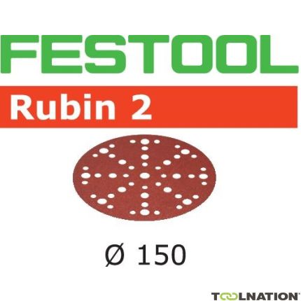 Festool 575178 Dischi abrasivi Rubin 2 STF D150/48 P40 RU2/10 - 1