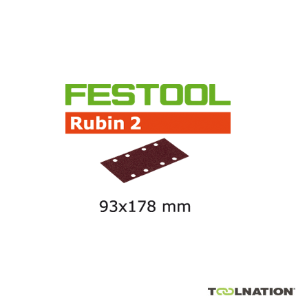 Festool 499185 Nastri abrasivi Rubin 2 STF 93x178/8 P40 RU/50 - 1