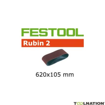 Festool 499154 Nastro abrasivo 150 Rubin 2 10 pezzi BS105/620x105-P150 RU/10 - 1