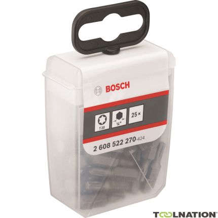 Bosch Professional 2608522270 1/4" Torx Bit extra duro T 20 - 25 mm 25 pezzi - 1