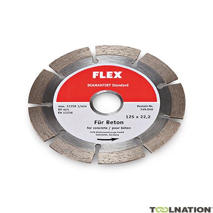 Flex-tools 349046 Lama diamantata 125 x 22,2 mm standard Calcestruzzo - 1