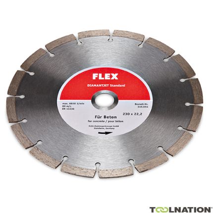 Flex-tools 349054 Lama diamantata 230 x 22,2 mm standard Calcestruzzo - 1