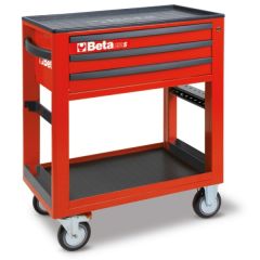 Beta 050000303 C50S-R Carrello di servizio con 3 cassetti Rosso