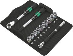 Wera 05004090001 8006 SC 1 Set di cricchetti Zyklop Hybrid, 1/2" drive, metrico, 13 pezzi