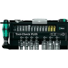 Wera 05056490001 Set di cricchetti, punte e bussole da 1/4" Tool-Check Plus 39 pezzi