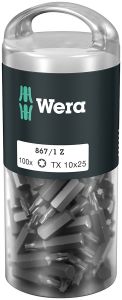 Wera 05072446001 867/1 Bit Torx fai da te 10x25, 100 pezzi