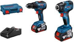 Bosch Professional Bosch Combipack trapano a batteria GSR 18V-55 + avvitatore a impulsi GDR 18V-200 18V 4.0AH in L-Boxx 06019J2108