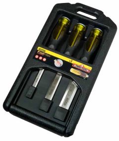 Stanley 2-16-270 Set di scalpelli FatMax 3lg. (10,15,20 mm)