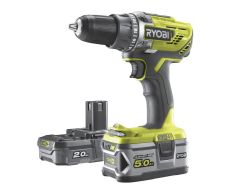 Ryobi 5133003353 R18DD3-252S Trapano a batteria 18 volt 1 x 5,0 Ah li-ion + 1 x 2,0 Ah li-ion