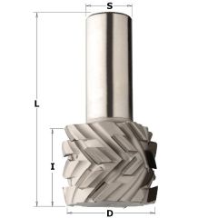 CMT 145.501.61 Fresa diamantata con piani di taglio a 40° 50mm, gambo 25x55mm