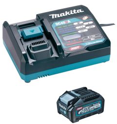 Makita 191J65-4 Set di avviamento Caricabatterie XGT DC40RA + 1 x Batteria BL4040 40V max 4,0Ah