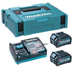 Makita 191J81-6 Starter kit XGT DC40RA/2xBL4025 XGT 40V Max 2,5Ah Li-ion + caricatore DC40RA in MBox