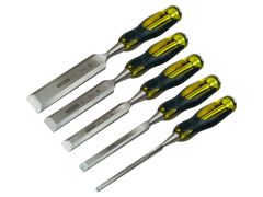 Stanley 2-16-271 Set di scalpelli FatMax da 5 pezzi (6,10,15,20,25 mm)