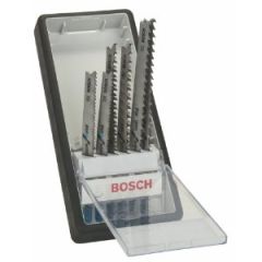 Bosch Professional 2607010531 Set di 6 lame per seghetto alternativo Robust Line Progressor per metallo e legno