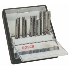 Bosch Professional 2607010541 Set di 10 lame per seghetto alternativo Robust Line Metal expert