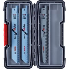 Bosch Professional 2607010901 Set di lame per sega circolare per legno e metallo Basic 15 pezzi in scatola