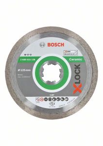 Bosch Professional X-LOCK Disco da taglio diamantato Standard per ceramica 125 x 22,23 x 1,6 x 7 mm 2608615138