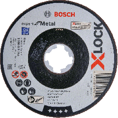 Bosch Professional 2608619252 X-LOCK Disco da taglio Expert per metallo 115 mm x 1,6 mm AS 46 S BF