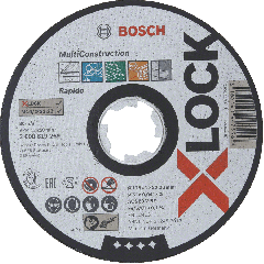 Bosch Professional 2608619268 X-LOCK Disco da taglio Multi Material 115 mm ACS 60 V BF