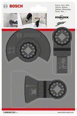 Bosch Professional 2608662342 Set di accessori Basic Tile Multitool 3 pezzi attacco Starlock per varie marche