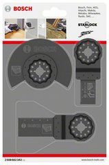 Bosch Professional 2608662343 Set di accessori Set universale Multitool 3 pezzi