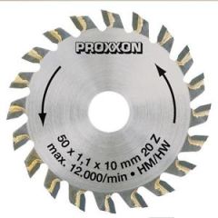 Proxxon 28017 Lama circolare in carburo di tungsteno saldata 50 x 1 mm 20T