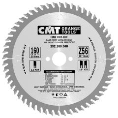 CMT 292.160.56H Lama HM a denti fini 160 x 20 x 56T