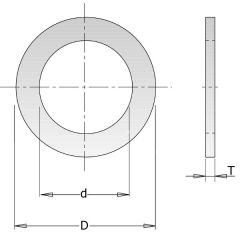 CMT 299.228.00 Anello adattatore per lame 30 - 25 mm spessore 2 mm