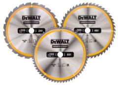 DeWalt DT1964-QZ Lama circolare 305 x 30 mm 3-Pack DT1958-QZ + DT1959-QZ + DT1960QZ