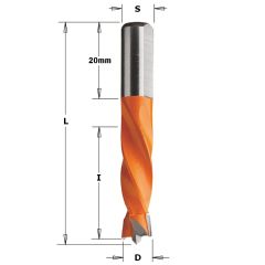 CMT 306.055.11 Punta da trapano per tasselli HM 5,55 x 8 x 55,5 mm Destra