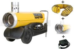 Master 4013.210S BV77E Set Riscaldatore a fuoco indiretto 20kW + tubo flessibile da 3 m + connettore + termostato