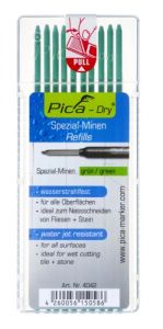 Pica PI4042 4042 Dry Refill verde impermeabile per matita marcatrice