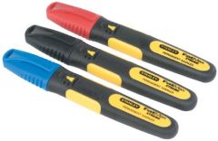 Stanley 0-47-315 Pennarello FatMax rosso/nero/blu (x3)